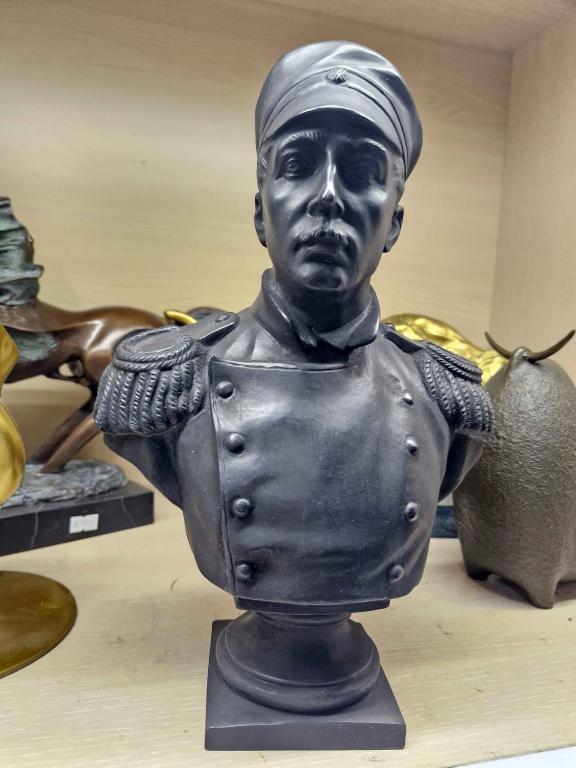 Нахимов. Адмирал. Море. Бюст. Чугун, Касли СССР 1985 год.
