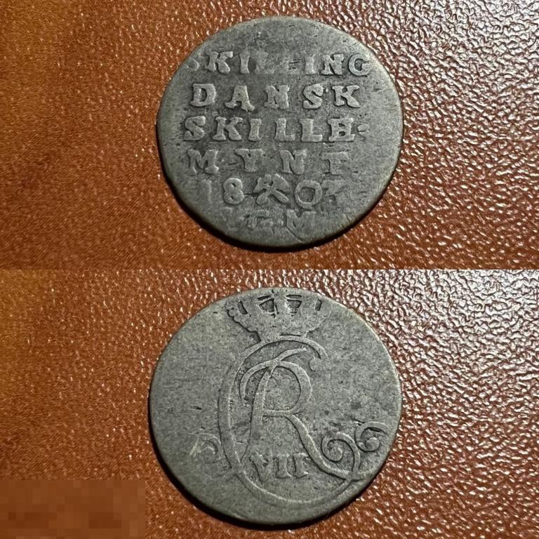 2 СКИЛЛИНГА 1803 ♠️ Норвегия ♠️