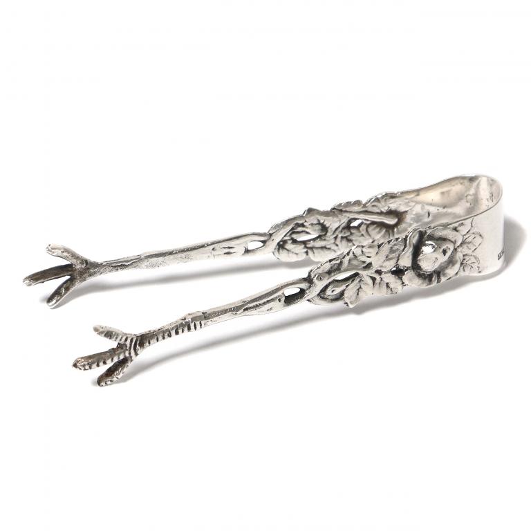 Серебряные щипцы для сахара. Швеция, 1952 год