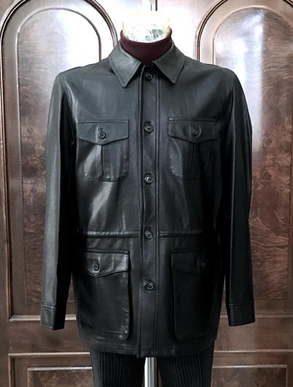 Куртка мужская из кожи люксового бренда  SARTORIA CASTANGIA р.48 (48-50)