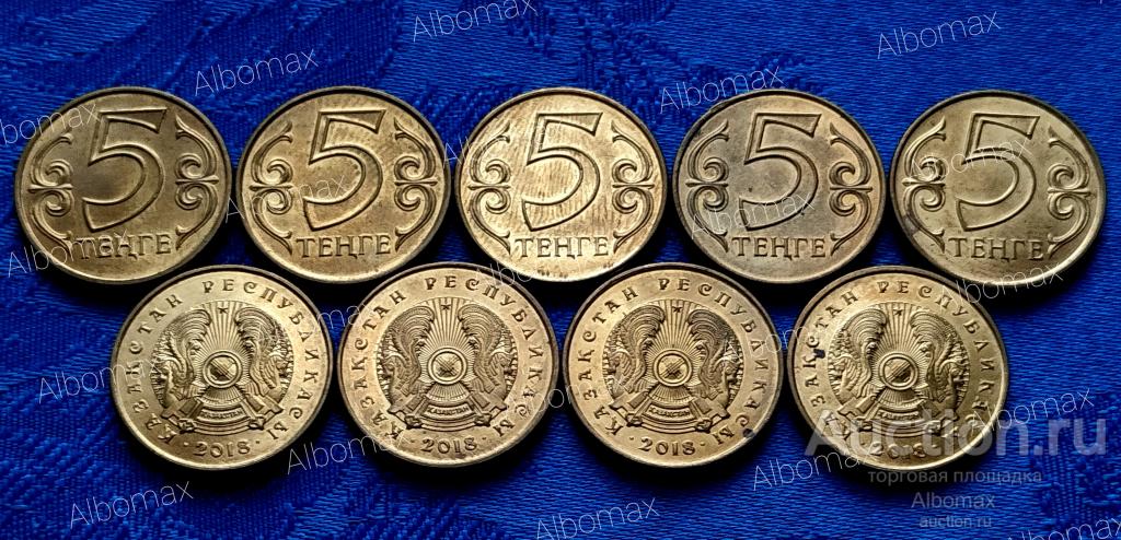 Казахстан 5 тенге 2018г, Погодовка Ходячка Регулярный чекан выпуск