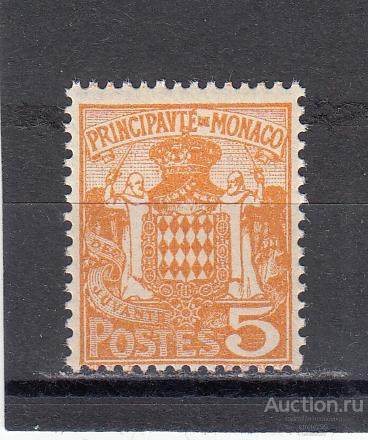 MONACO МОНАКО   Герб  № 76  1924  Сост** MNH