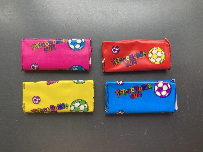 Жвачка Tattoo Bubble Gum Football Китай комплект