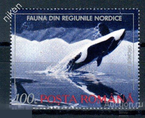 РУМЫНИЯ 1992 МОРСКАЯ ФАУНА МЛЕКОПИТАЮЩИЕ КИТЫ КАСАТКИ ИЗ БЛОКА 43-5-168