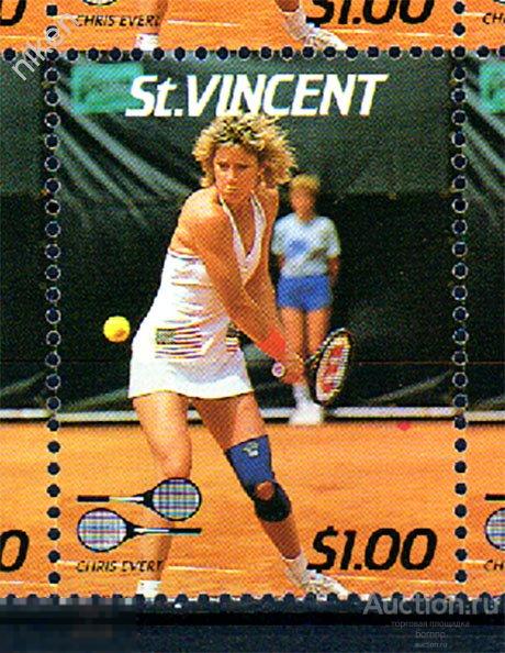 СЕНТ ВИНСЕНТ 1987 СПОРТ БОЛЬШОЙ ТЕННИС ТЕННИСИСТЫ Л-5-63