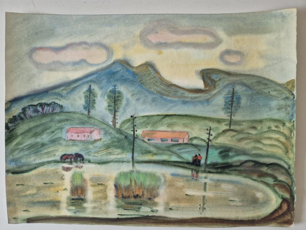 Полянская Л.С. (1905-1979) Курилы. На фоне сопок
