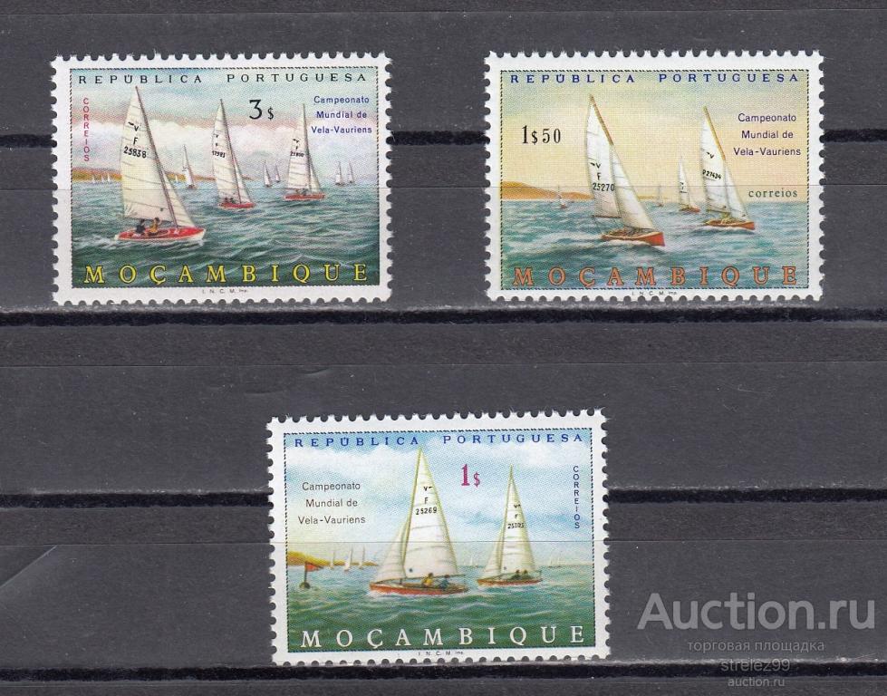 MOCAMBIQUE  МОЗАМБИК  ПОРТУГАЛИЯ  Чемпионат Мира Регата Яхты Серия 1973   Сост** MNH