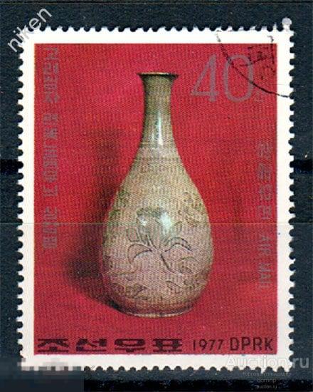 КОРЕЯ 1977 ДРЕВНИЕ ФАРФОРОВЫЕ ВАЗЫ КУВШИНЫ КЕРАМИЧЕСКАЯ ПОСУДА МУЗЕЙ 59-157