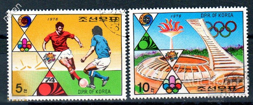 КОРЕЯ КНДР 1976 СПОРТ ОЛИМПИАДА МОНРЕАЛЬ СТАДИОН ФУТБОЛ  59-155