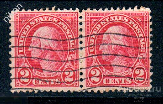 США 1922 ПРЕЗИДЕНТ ДЖОРДЖ ВАШИНГТОН ГОРИЗОНТАЛЬНАЯ СЦЕПКА 47-4-280