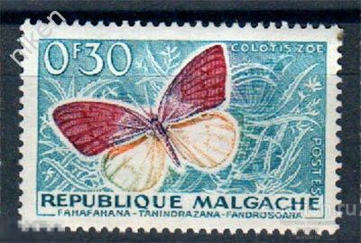 МАДАГАСКАР 1960 ФАУНА НАСЕКОМЫЕ БАБОЧКИ  62-112