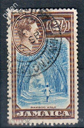 ЯМАЙКА 1938 БРИТАНСКИЕ КОЛОНИИ ФЛОРА БАМБУК БАМБУКОВАЯ АЛЛЕЯ 55-1-559