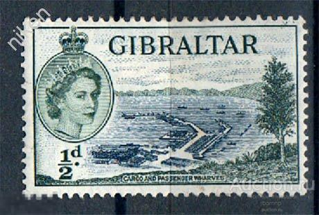 ГИБРАЛТАР 1953 ЗАМОРСКИЕ ТЕРРИТОРИИ ВЕЛИКОБРИТАНИИ ПОРТ ФЛОТ 65-8