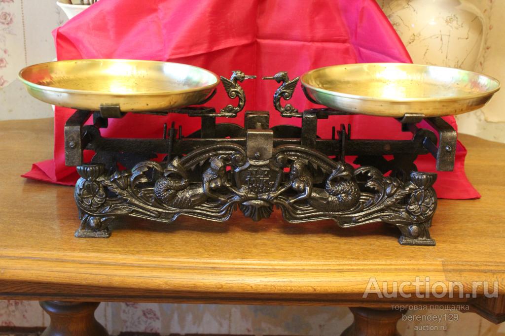 Весы настольные , старинные " Русалки "  10 кг .