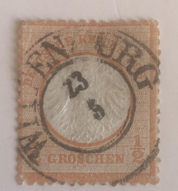 Германия (Рейх). 1872. Герб. Мих.3. гаш