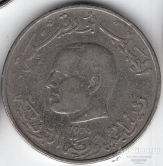 Тунис 1 динар 1976 года