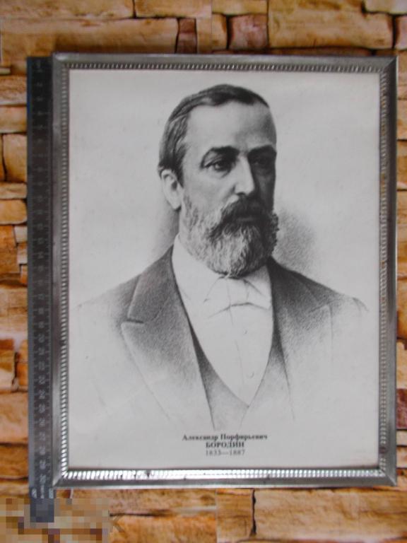 Александр Порфирьевич Бородин (1833-1887гг.) ФОТО-ПОРТРЕТ. 24х30см. СССР.
