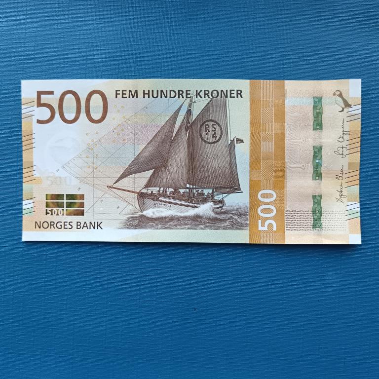 Норвегия 500 крон 2018 год пресс альбом 5