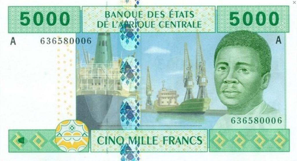 Габон 5000 франков 2016 год ПРЕСС/UNC