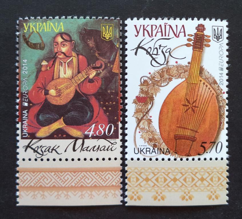 Украина  2014  г.  Музыкальные инструменты 5  **   Л.59