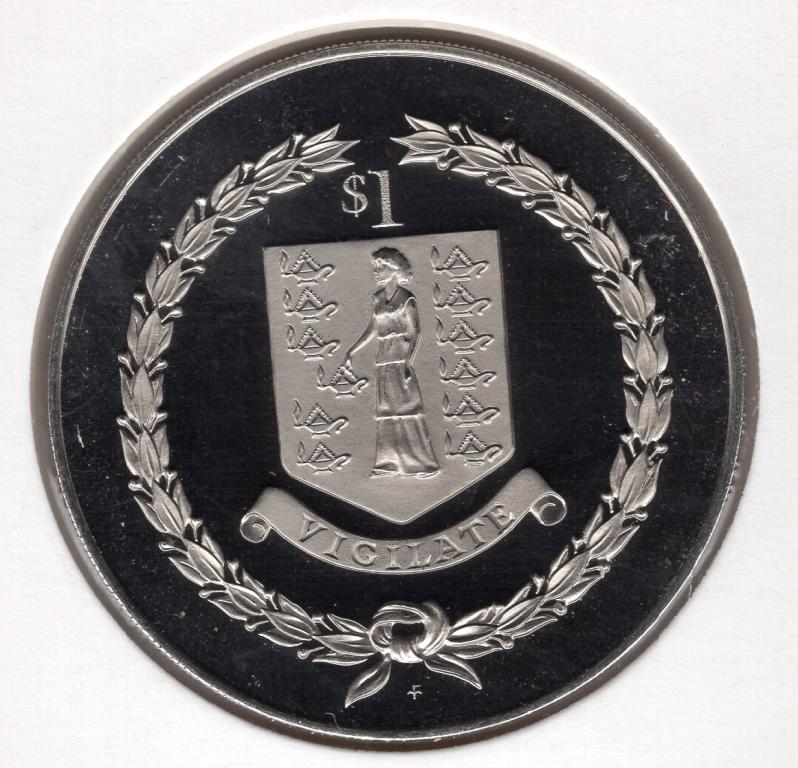 1 доллар - Британские Виргинские острова - 1992 - 500 лет первой экспедиции Колумба - KM#169