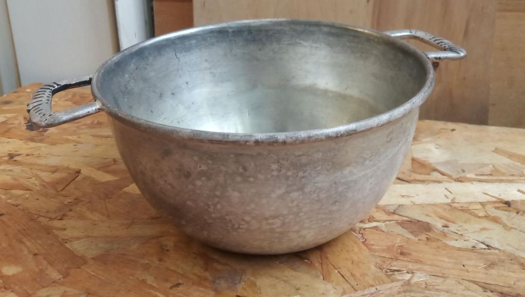 Кастрюля миска, мельхиор, Кольчугино СССР 1950е гг