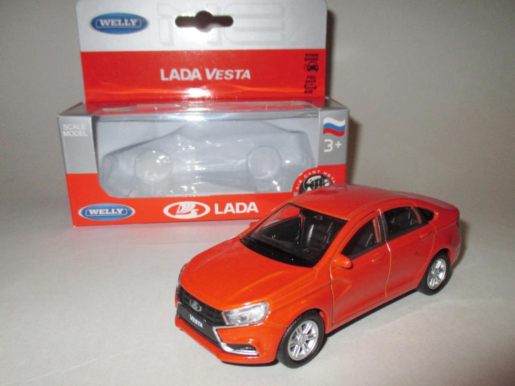 модель авто Lada Vesta VAZ / ВАЗ Лада Веста (WELLY) Читайте описание!!!