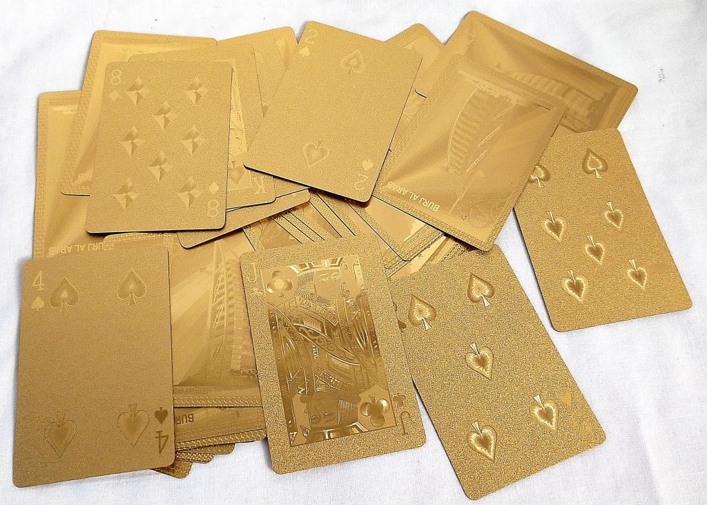 Карты   игральные    ЗОЛОТЫЕ         BURJ AL ARAB    Тайвань     54 шт.