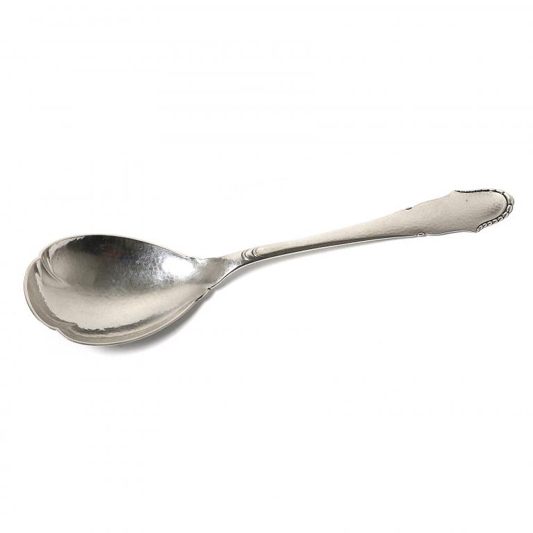 Серебряная сервировочная ложка. Дания, 1927 год