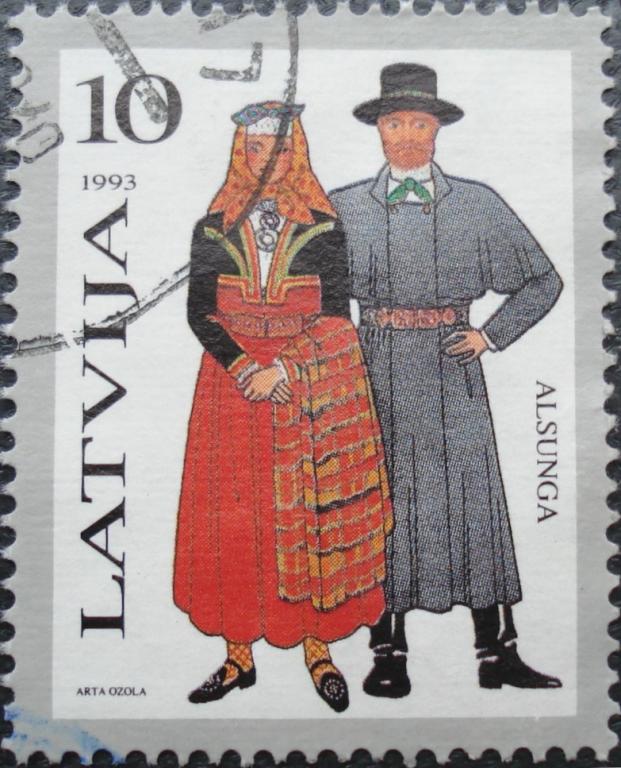 1993 г. Латвия. Традиционные костюмы Алсунги. Гаш.