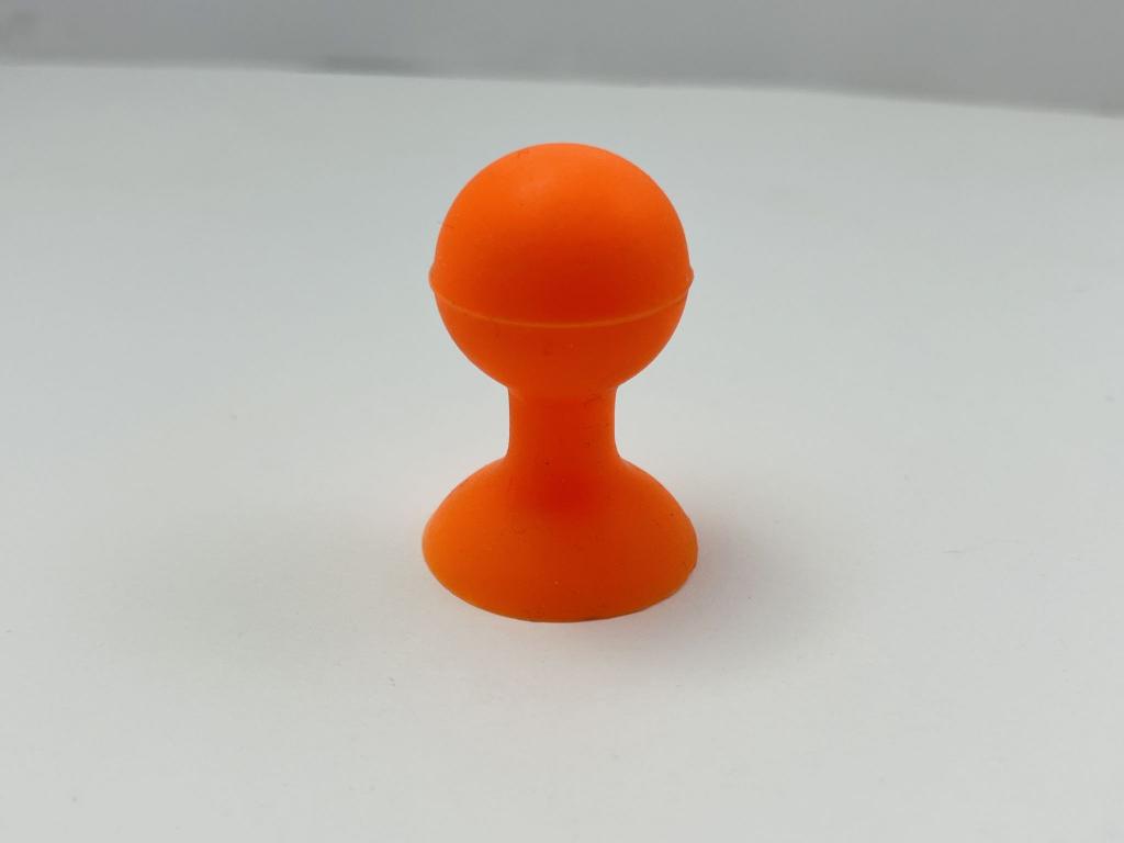 Держатель для телефона, смартфона. Присоска, оранжевая 