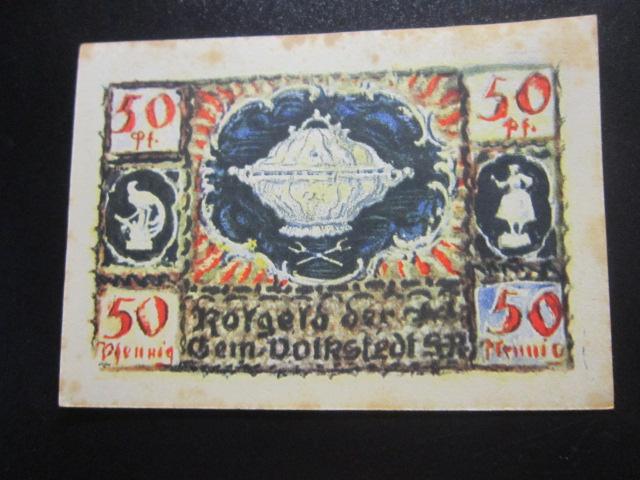 ГЕРМАНИЯ НОТГЕЛЬД    50  ПФЕННИГОВ     VOLKSTEDT