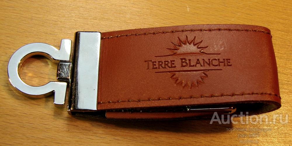 ФЛЕШКА (флеш накопитель) 4GB USB 2.0 подарочная сувенирная ПРЕЗЕНТАЦИОННАЯ - брелок КОЖА - ЧИСТАЯ