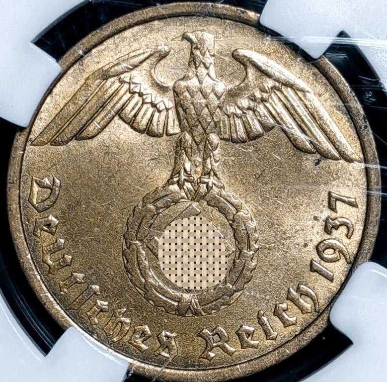 10 пфеннигов .1937г.A. DNC MS 62