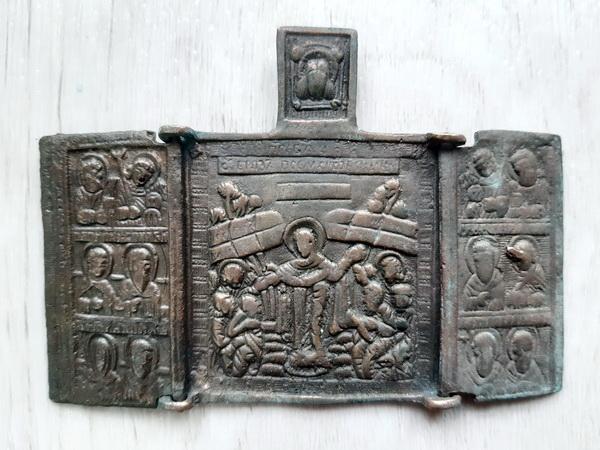 Складень Богородица Всех скорбящих радость. (9360)