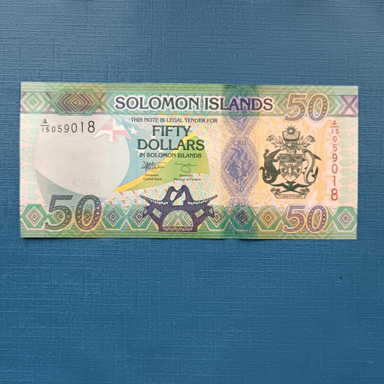 Соломоновы о-ва Соломоны 50 долларов 2023 год  (2024г.)  Пресс альбом 4