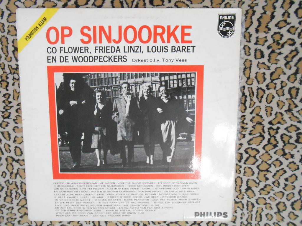 LP Co Flower, Frieda Linzi, Louis Baret En De Woodpeckers , Orkest O.L.V. Tony Vess – Op Sinjoorke