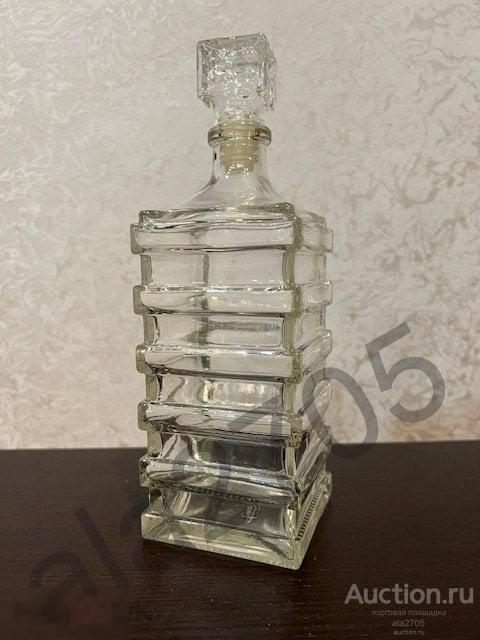Графин с пробкой, винтаж, СССР,  0.7 л, клеймо