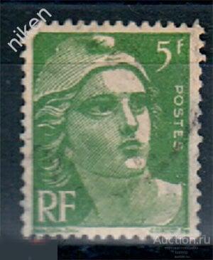 ФРАНЦИЯ 1945 СТАНДАРТ МАРИАННА-СИМВОЛ СВОБОДЫ ГАШЕНИЯ 43-3-61