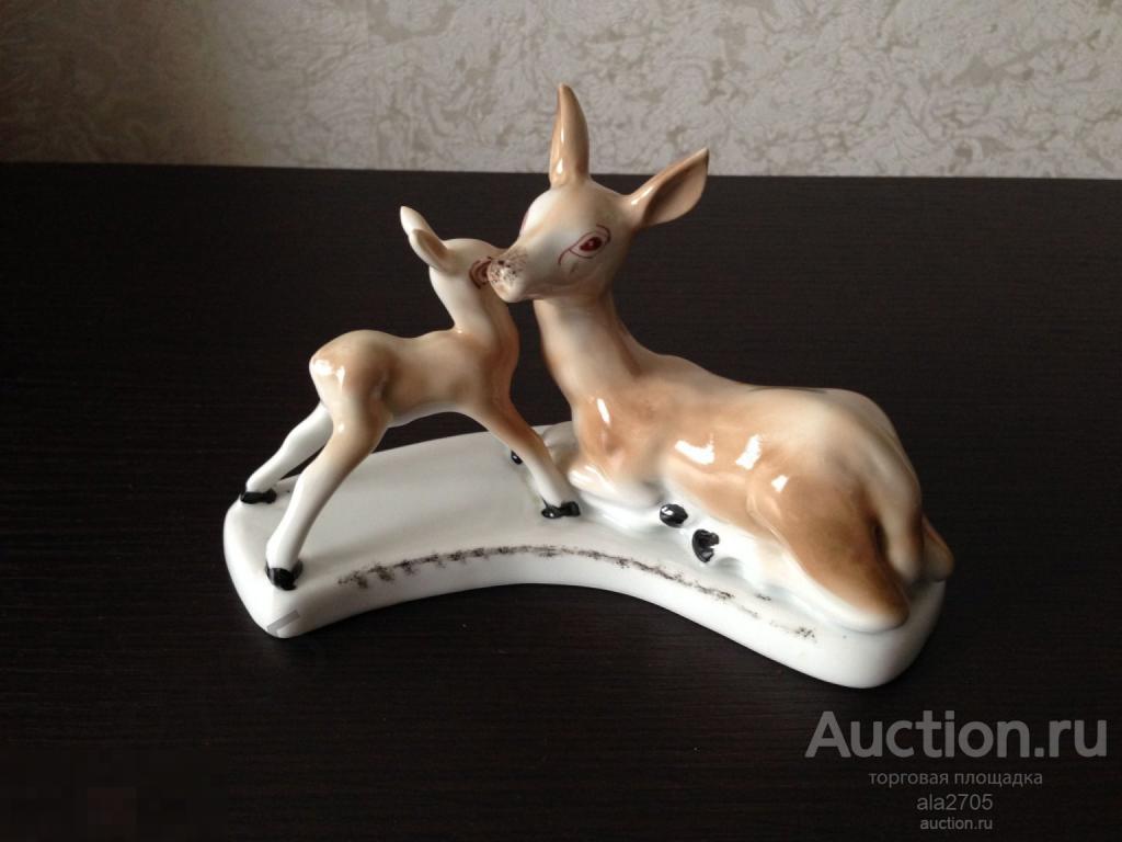 Олени, фарфоровая статуэтка, Румыния 60г.
