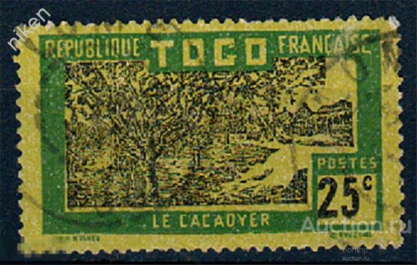 ТОГО 1924 ФРАНЦУЗСКИЕ КОЛОНИИ ПЛАНТАЦИЯ КАКАО ГАШЕНИЕ 55-2-214