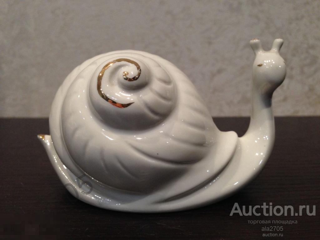 Фарфоровая статуэтка Улитка Limoges