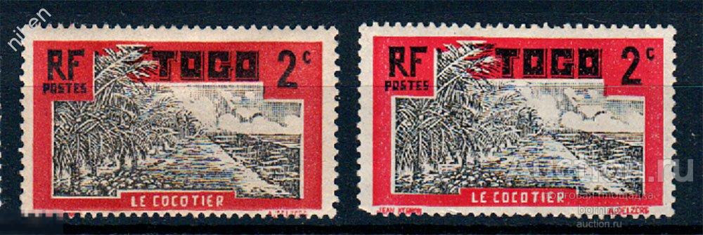 ТОГО 1924 ФРАНЦУЗСКИЕ КОЛОНИИ КОКОСОВАЯ ПЛАНТАЦИЯ ПАЛЬМЫ ПОШТУЧНО 55-2-256