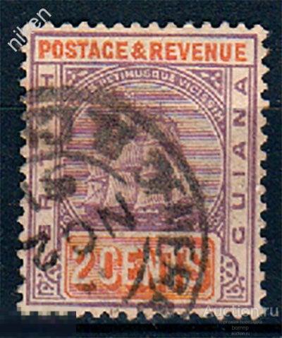БРИТАНСКАЯ ГВИАНА 1889 БРИТАНСКИЕ КОЛОНИИ СТАРИННЫЕ МАРКИ 19-ГО ВЕКА 37-2-402