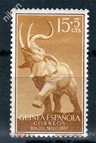 ИСПАНСКАЯ ГВИНЕЯ КОЛОНИИ ФАУНА СЛОНЫ 32-6-100