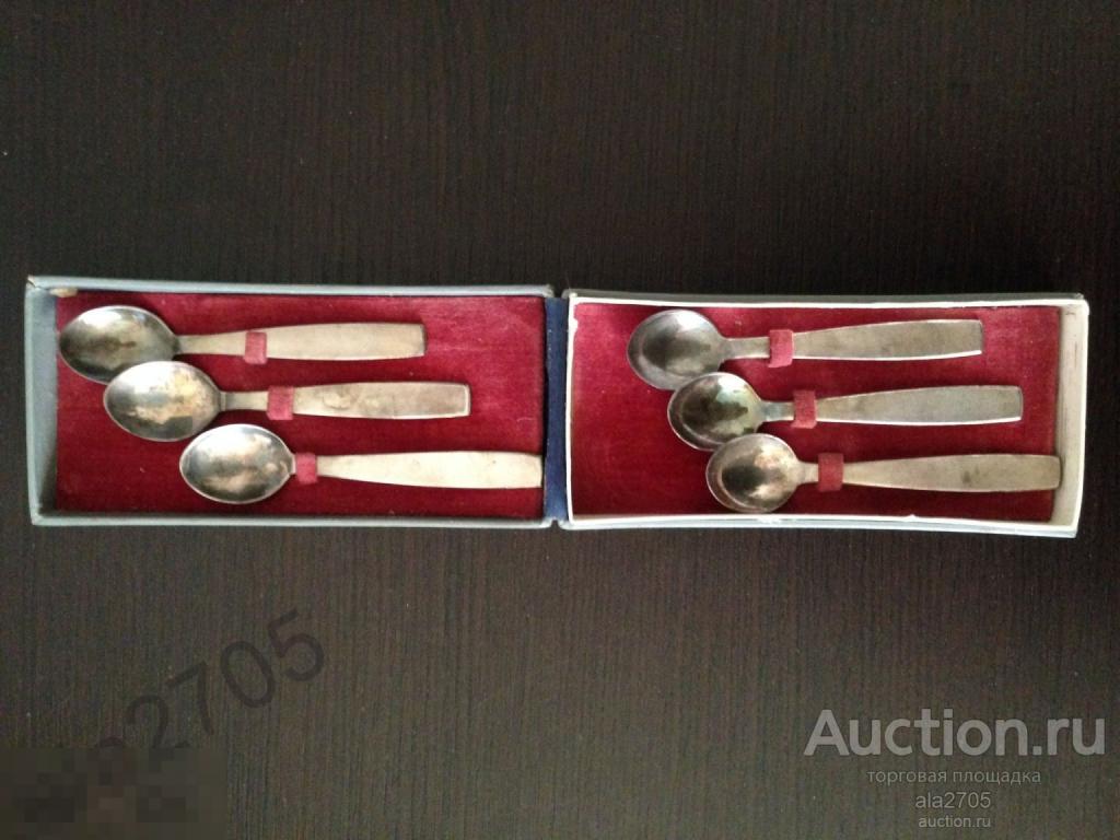 Набор кофейных ложек. Клеймо Т5met.