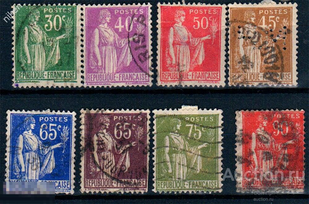 ФРАНЦИЯ 1938 СТАНДАРТ БОГИНЯ ПЛОДОРОДИЯ ЦЕРЕРА БОГ МЕРКУРИЙ   34-1-84