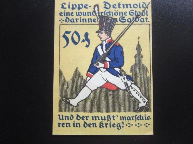 ГЕРМАНИЯ НОТГЕЛЬД  50  ПФЕННИГОВ    DETMOLD