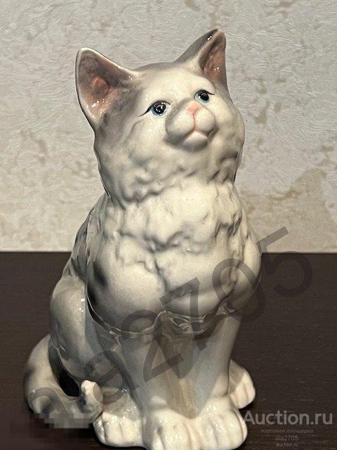 Фарфоровая статуэтка Кошка,  Европа, 1970 годы