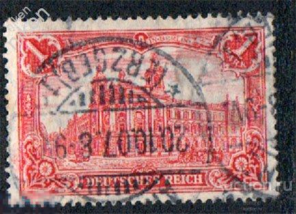 ГЕРМАНИЯ 1902 ПОЧТАМТ БЕРЛИН REICHS POST ПОЧТОВЫЙ ШТЕМПЕЛЬ Т 16 1 38